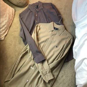 BUNDLE two long sleeve Polo tops practically new